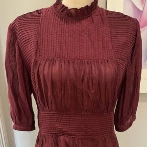 Something Navy frilly blouse
